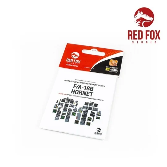1/32 F/A-18B Hornet (for Academy/Kinetic kit), 1/32 - Red Fox Studi...