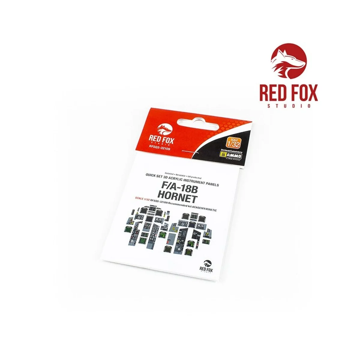 1/32 F/A-18B Hornet (for Academy/Kinetic kit), 1/32 - Red Fox Studi...