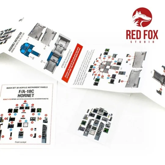 1/32 F/A-18C Hornet (for Academy/Kinetic kit), 1/32 - Red Fox Studi...