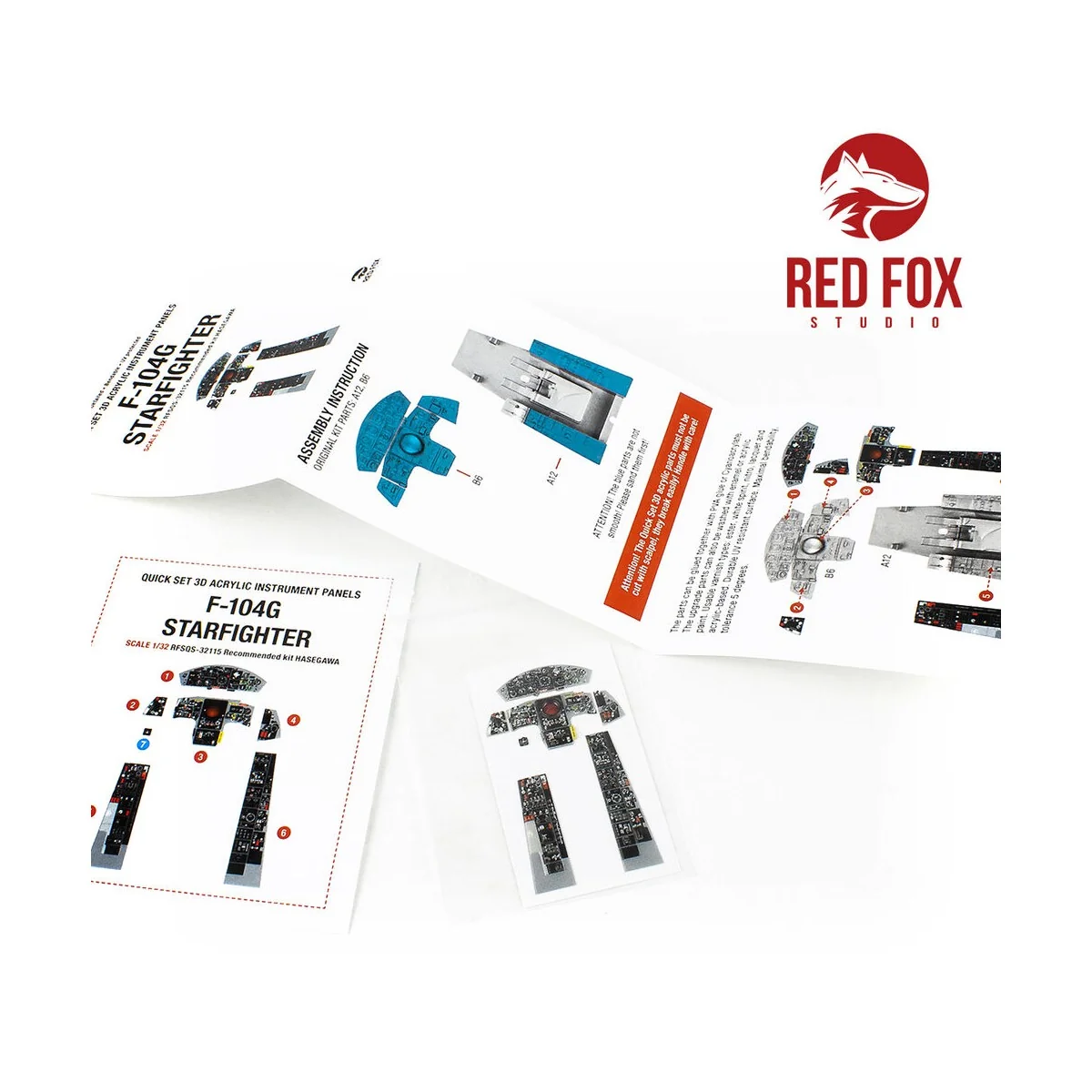 1/32 F-104G Starfighter (for Hasegawa kit), 1/32 - Red Fox Studio R...
