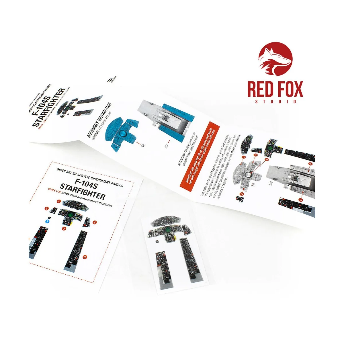 1/32 F-104S Starfighter (for Hasegawa kit), 1/32 - Red Fox Studio R...