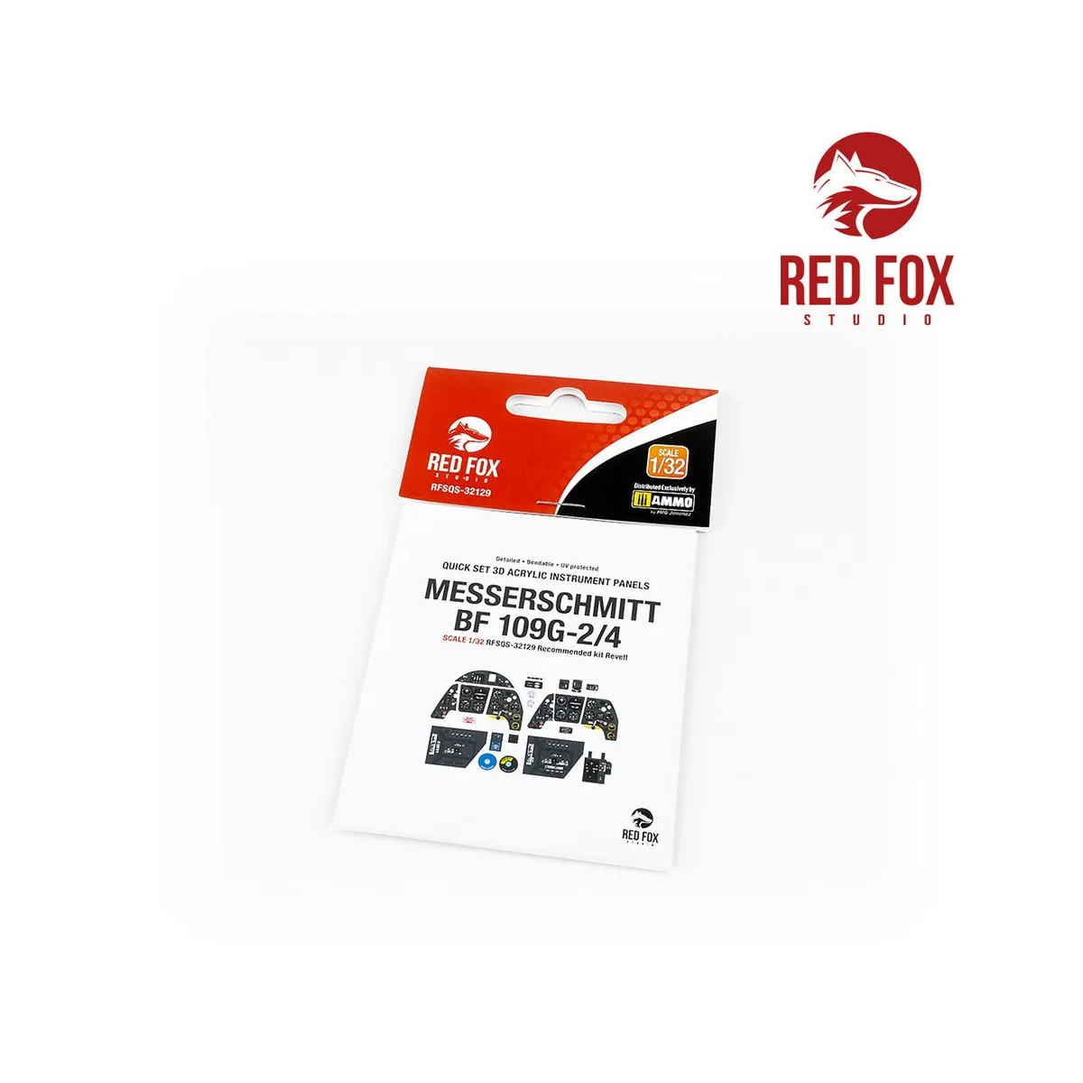 1/32 Bf 109G-2/G-4 (for Revell kit), 1/32 - Red Fox Studio RFSQS-32129