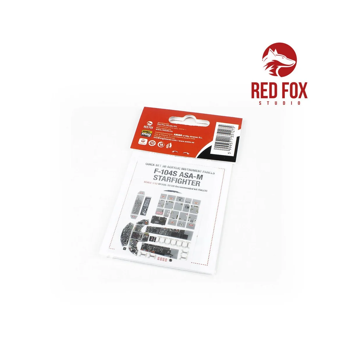 1/32 F-104S ASA M Starfighter (for Italeri kit), 1/32 - Red Fox Stu...