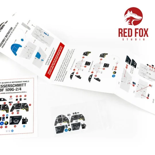 1/32 Bf 109G-2/G-4 (for Revell kit), 1/32 - Red Fox Studio RFSQS-32129
