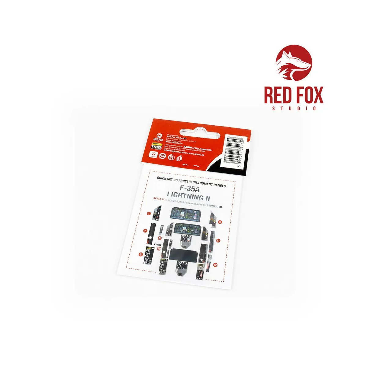 1/32 F-35A Lightning II (for Trumpeter kit), 1/32 - Red Fox Studio ...