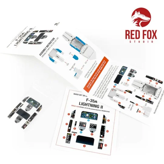 1/32 F-35A Lightning II (for Trumpeter kit), 1/32 - Red Fox Studio ...