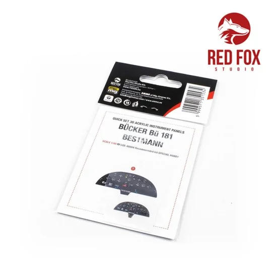 1/48 Bücker Bü-181 Bestmann (for Special Hobby kit), 1/48 - Red Fox...