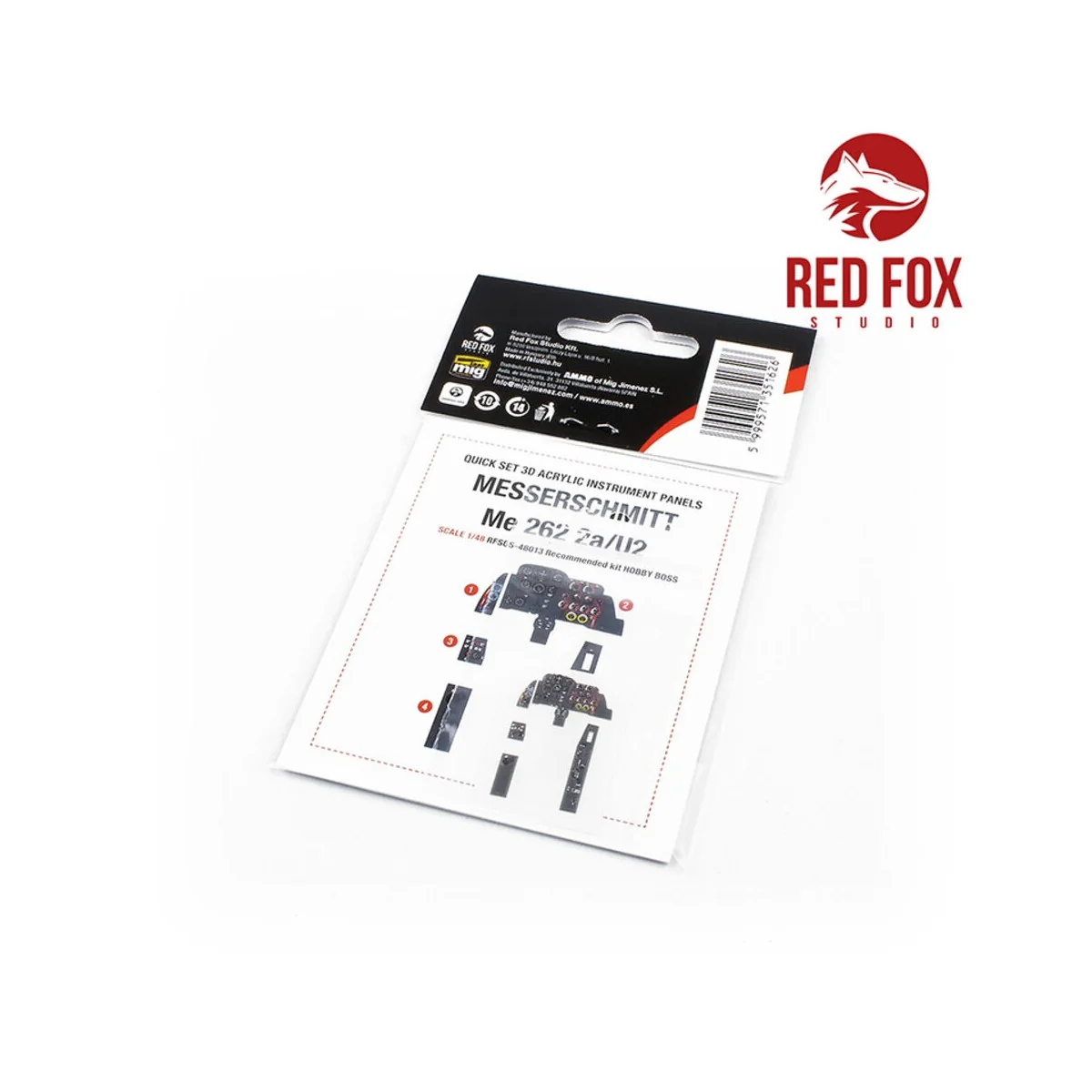 1/48 Messerschmitt Me 262 A-2a/U2 (for Hobby Boss kit), 1/48 - Red ...