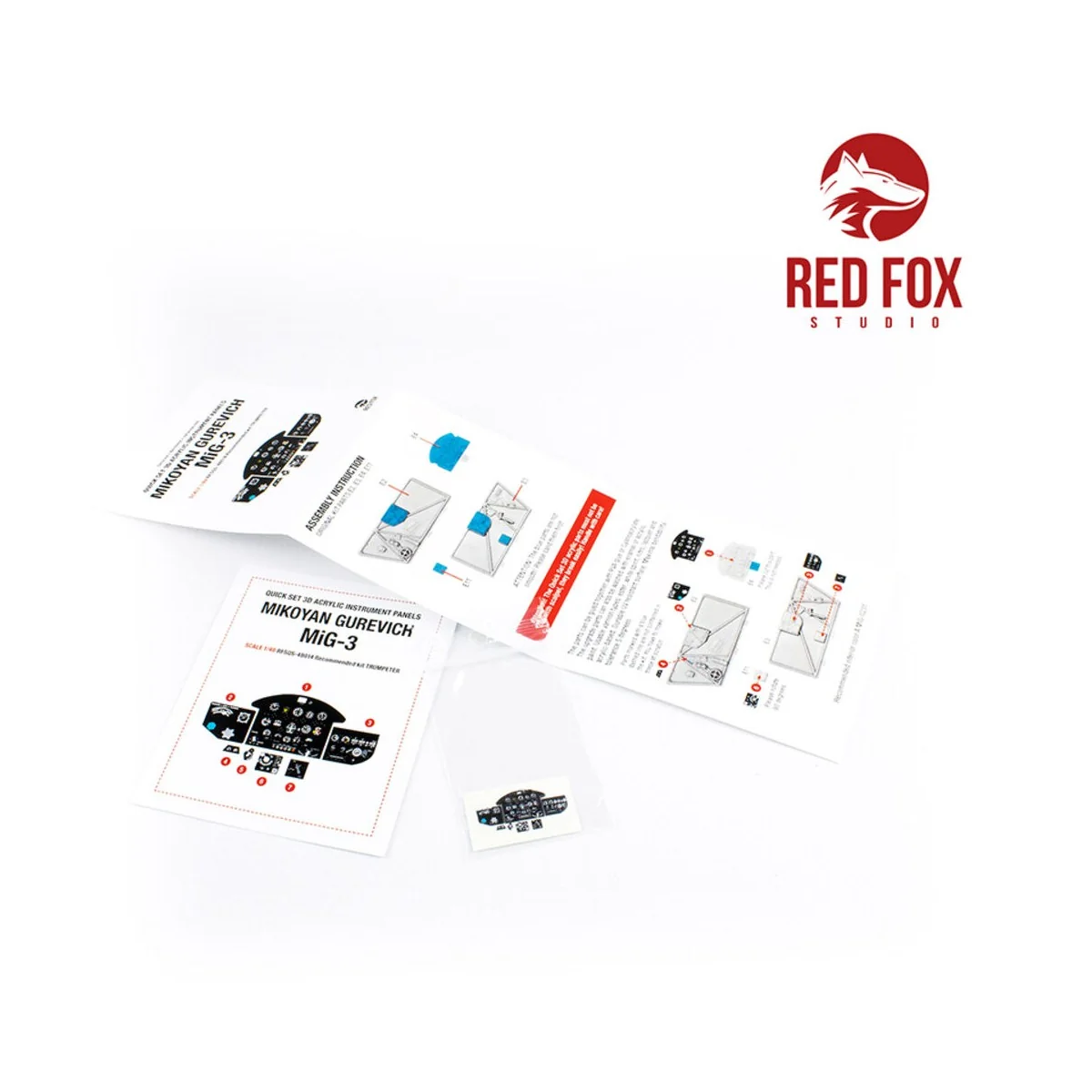 1/48 Mikoyan Gurevich MiG-3 (for Trumpeter kit), 1/48 - Red Fox Stu...