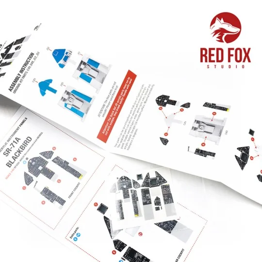 1/48 SR-71A Blackbird(for Revell kit), 1/48 - Red Fox Studio RFSQS-...