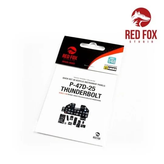 1/48 P-47D-25 Thunderbolt (for Hasegawa Kit), 1/48 - Red Fox Studio...