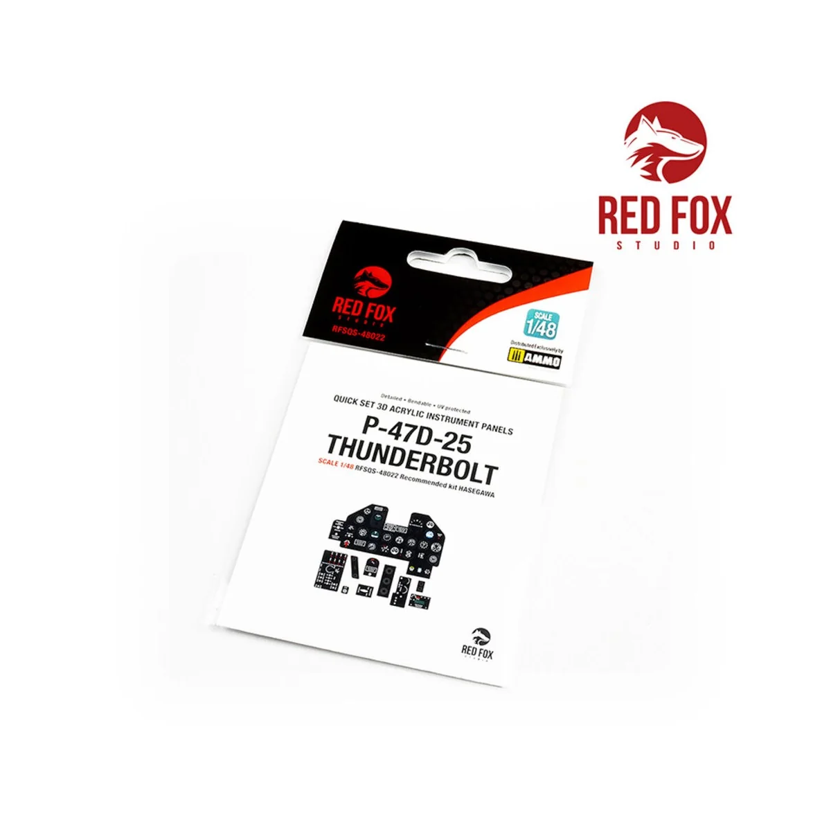 1/48 P-47D-25 Thunderbolt (for Hasegawa Kit), 1/48 - Red Fox Studio...