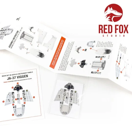 1/48 Saab Ja-37 Viggen (for Italeri kit), 1/48 - Red Fox Studio RFS...