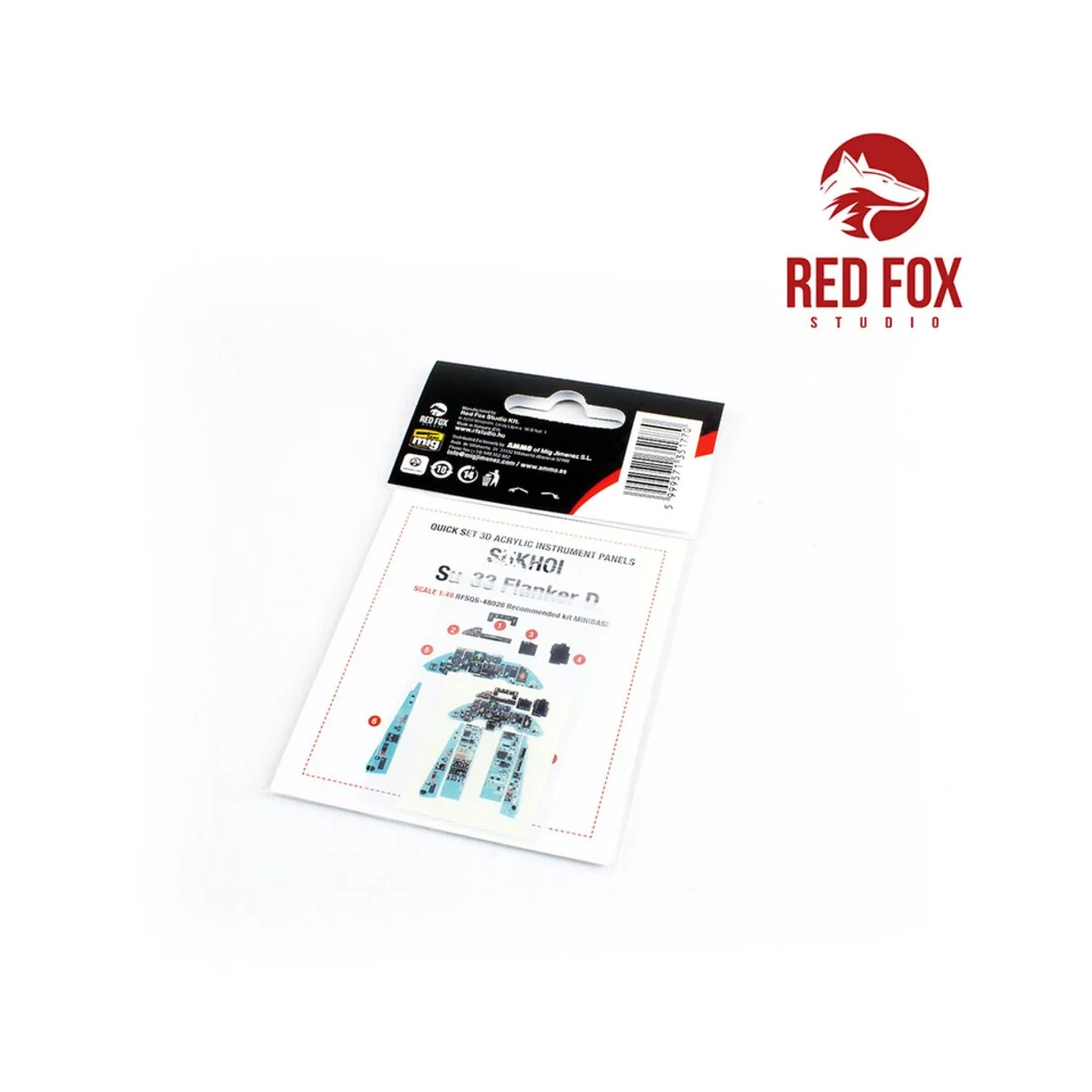 1/48 Sukhoi Su-33 Flanker D (for Minibase kit), 1/48 - Red Fox Stud...