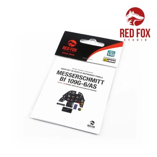1/48 Messerschmitt Bf 109G-6 AS (for Eduard kit), 1/48 - Red Fox St...