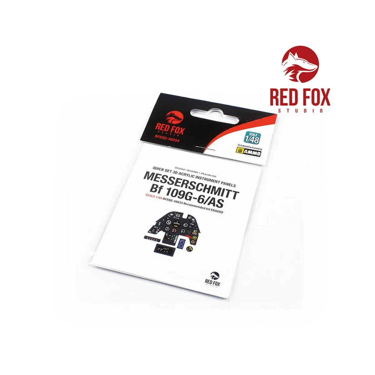 1/48 Messerschmitt Bf 109G-6 AS (for Eduard kit), 1/48 - Red Fox St...