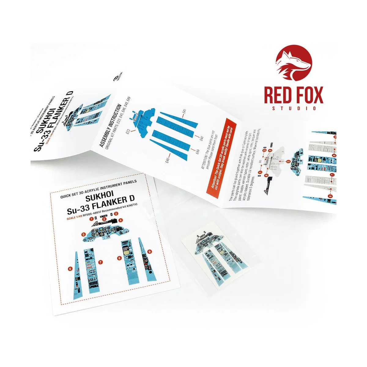 1/48 Su-33 Flanker D (for Kinetic kit), 1/48 - Red Fox Studio RFSQS...
