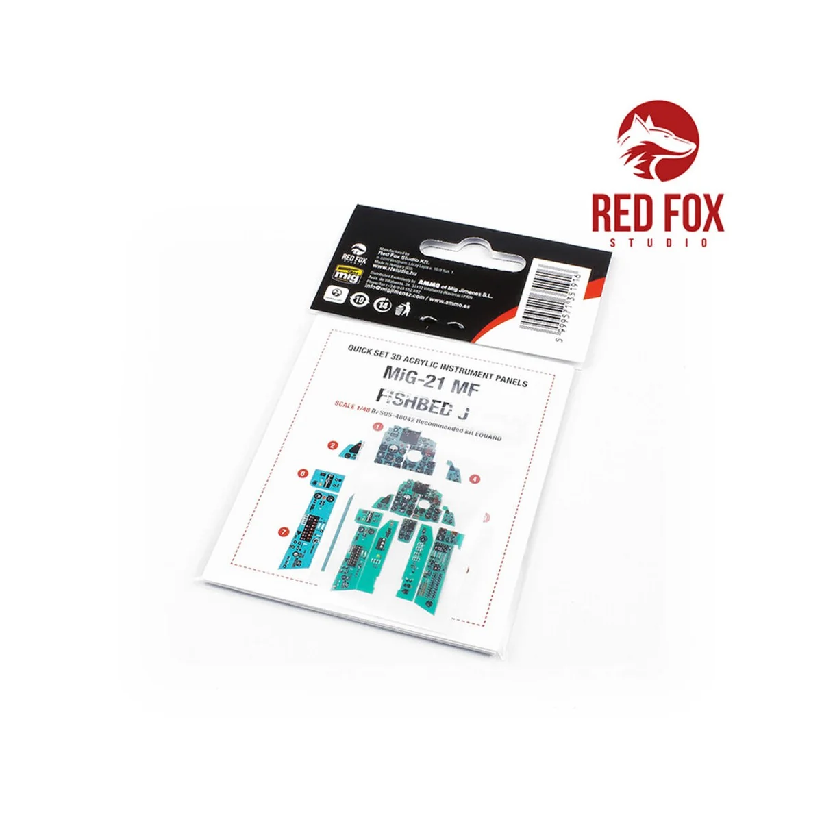 1/48 MiG-21 MF Fishbed J (for Eduard kit), 1/48 - Red Fox Studio RF...