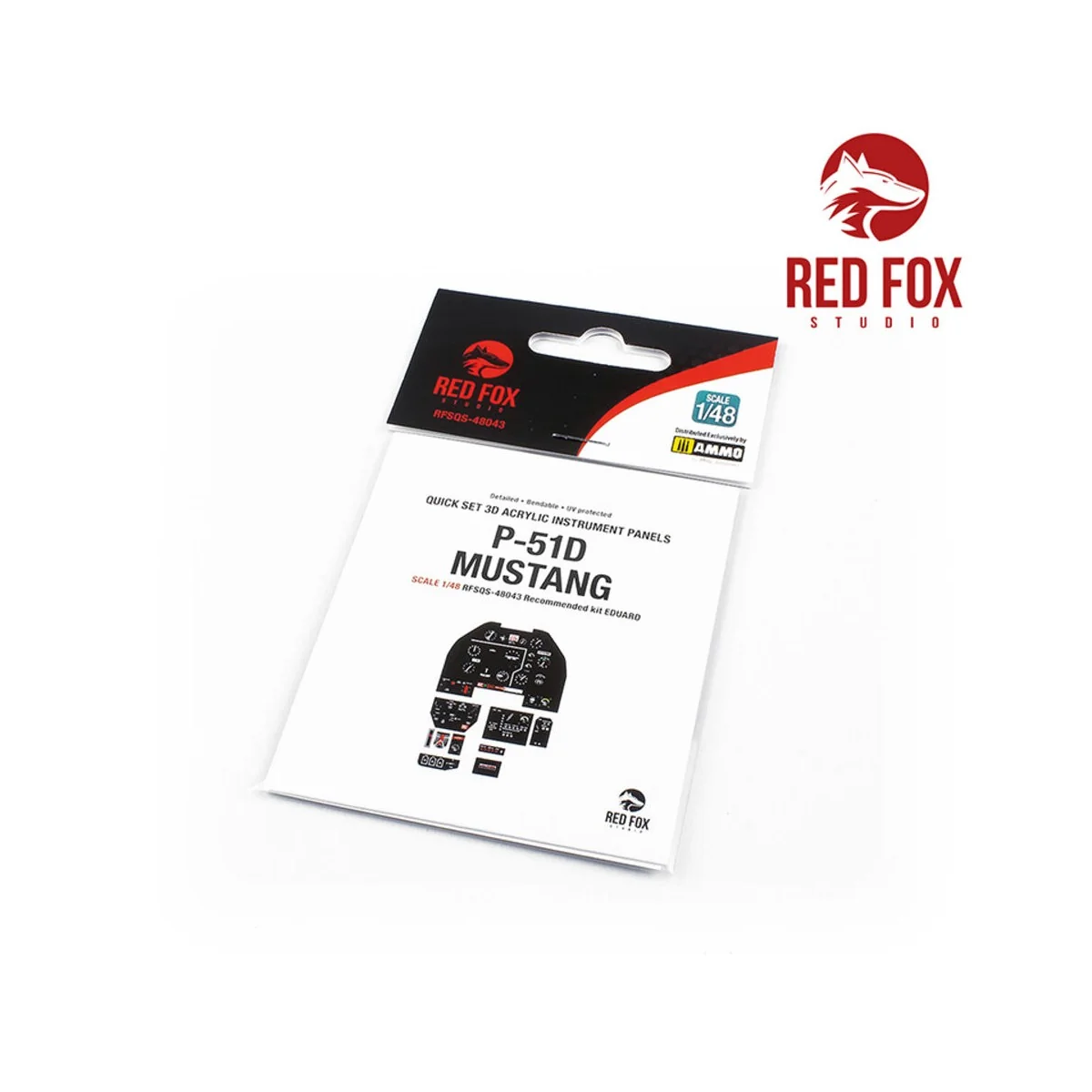 1/48 P-51D-5 Mustang (for Eduard kit), 1/48 - Red Fox Studio RFSQS-...