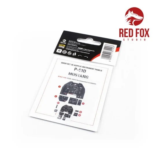 1/48 P-51D-5 Mustang (for Eduard kit), 1/48 - Red Fox Studio RFSQS-...
