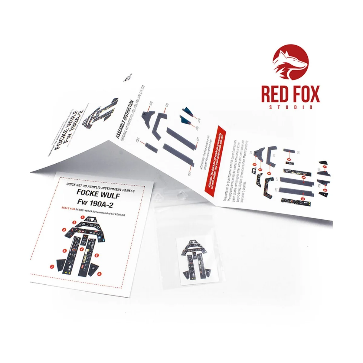 1/48 Focke Wulf Fw 190A-2 (for Eduard kit), 1/48 - Red Fox Studio R...