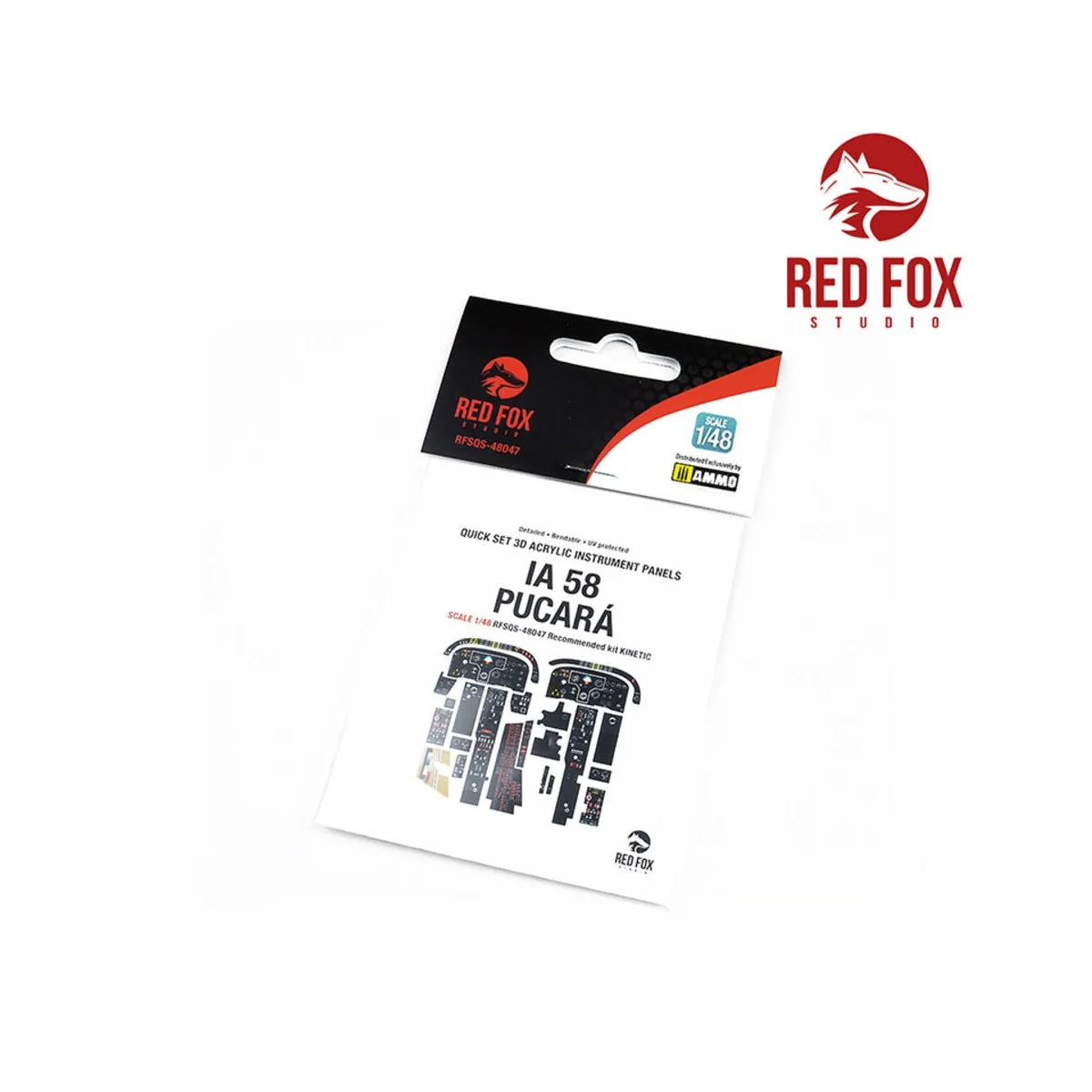 1/48 IA 58 Pucará (for Kinetic kit), 1/48 - Red Fox Studio RFSQS-48047