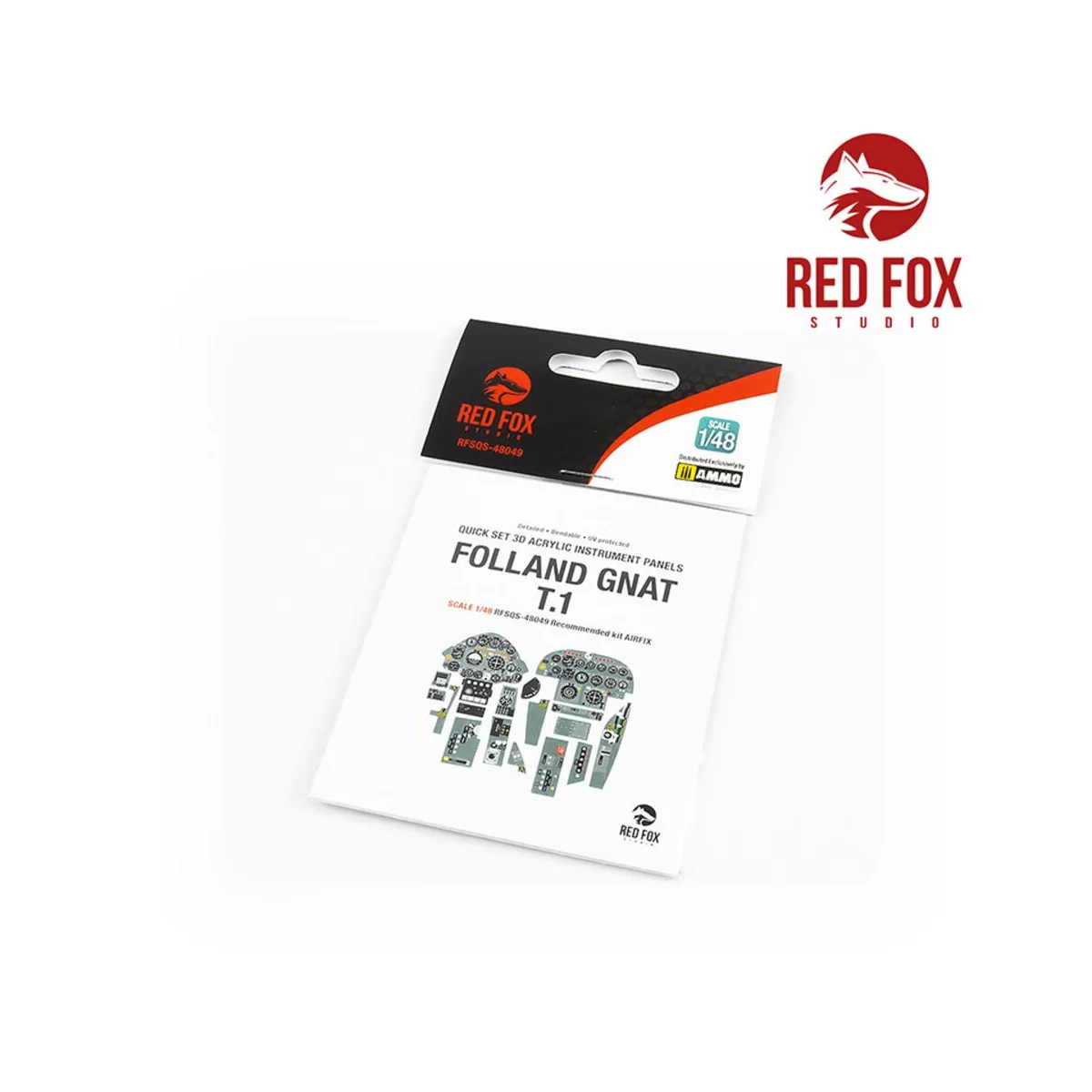 1/48 Folland Gnat T.1 (for Airfix kit), 1/48 - Red Fox Studio RFSQS...