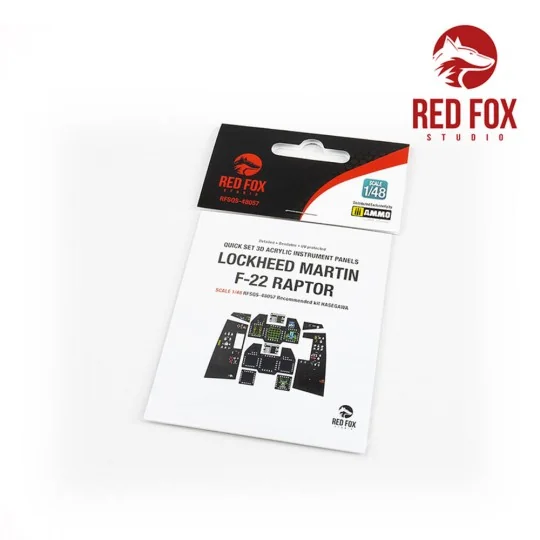 1/48 F-22 Raptor (for Hasegawa kit), 1/48 - Red Fox Studio RFSQS-48057