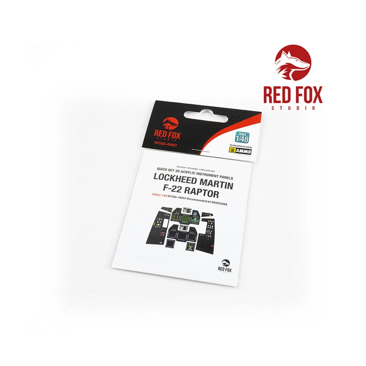 1/48 F-22 Raptor (for Hasegawa kit), 1/48 - Red Fox Studio RFSQS-48057