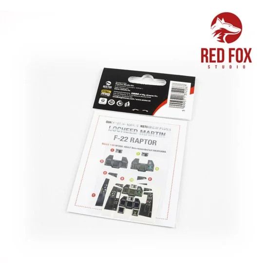 1/48 F-22 Raptor (for Hasegawa kit), 1/48 - Red Fox Studio RFSQS-48057