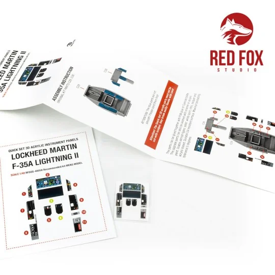 1/48 F-35A Lightning II (for Meng kit), 1/48 - Red Fox Studio RFSQS...