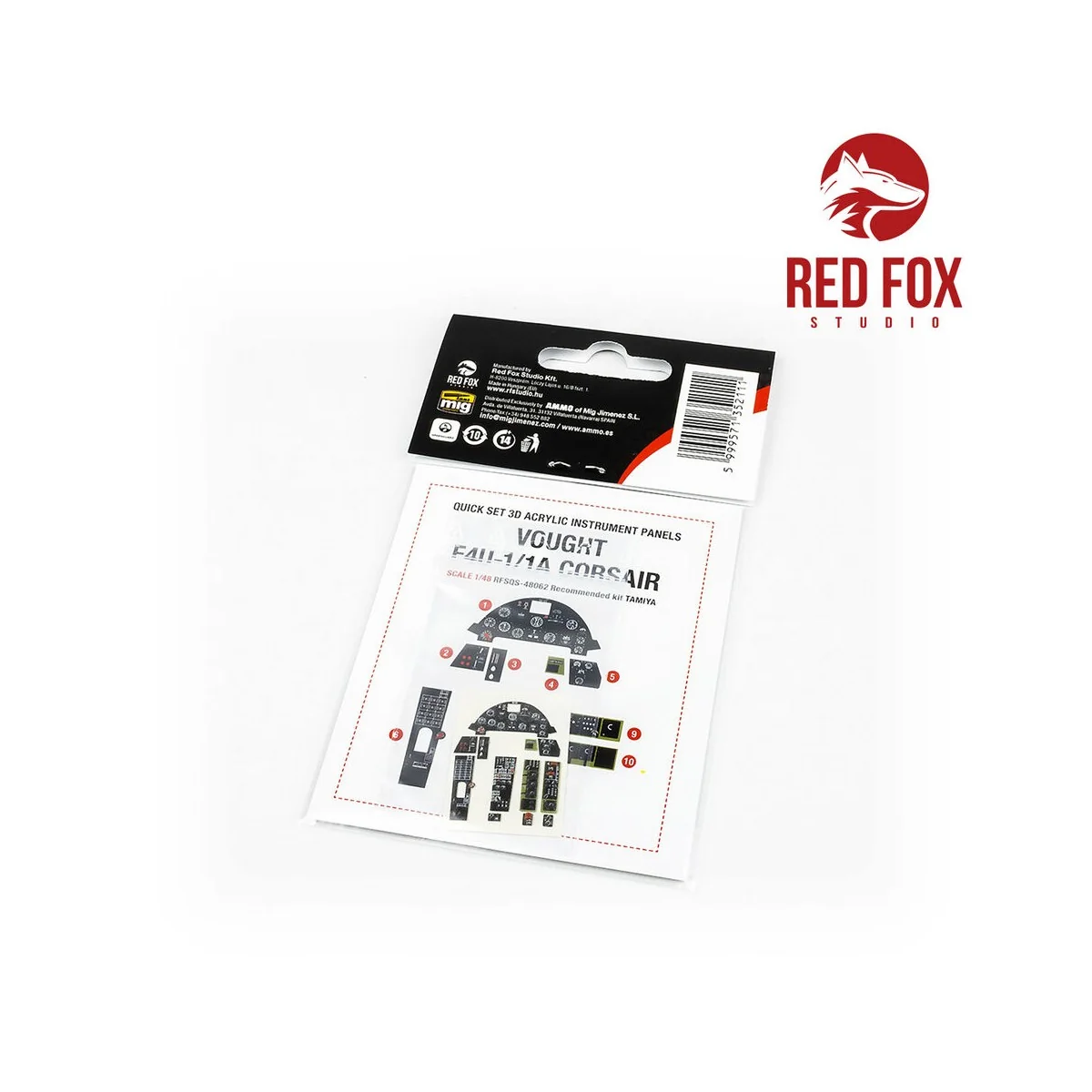 1/48 Vought F4U-1/1A Corsair (for Tamiya kit), 1/48 - Red Fox Studi...