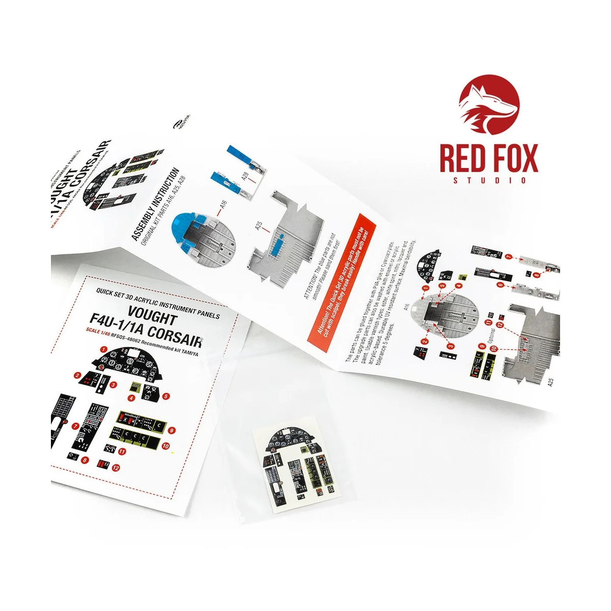 1/48 Vought F4U-1/1A Corsair (for Tamiya kit), 1/48 - Red Fox Studi...