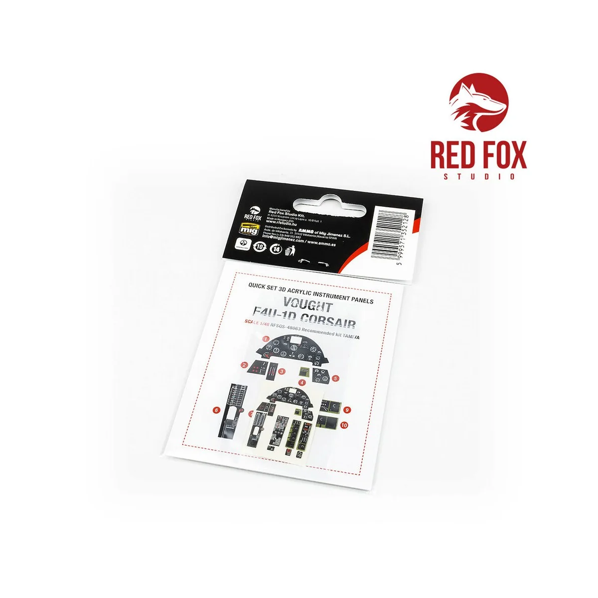 1/48 Vought F4U-1D Corsair (for Tamiya kit), 1/48 - Red Fox Studio ...