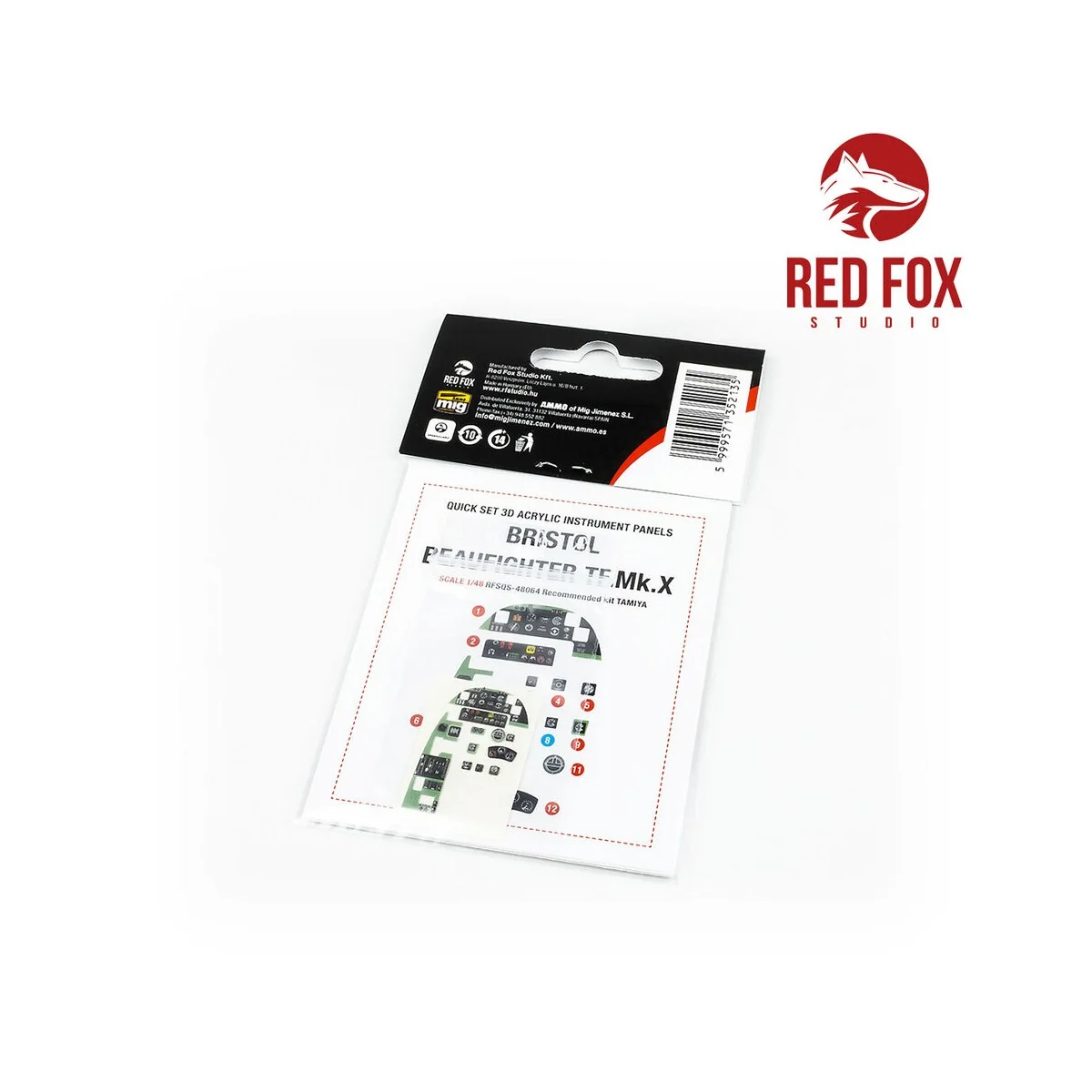 1/48 Bristol Beaufighter TF Mk.X (for Tamiya kit), 1/48 - Red Fox S...