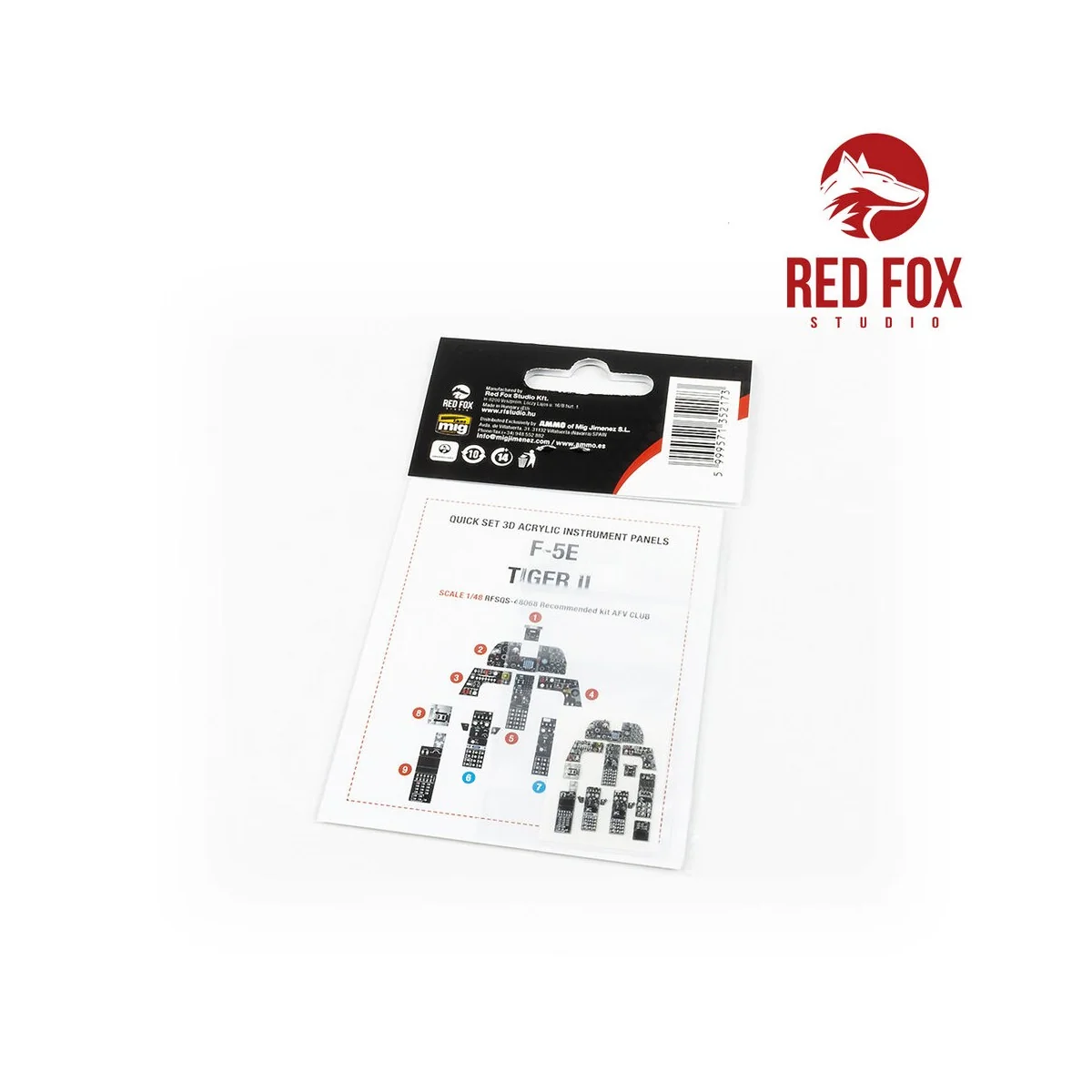 1/48 F-5E Tiger II (for AFV Club kit), 1/48 - Red Fox Studio RFSQS-...
