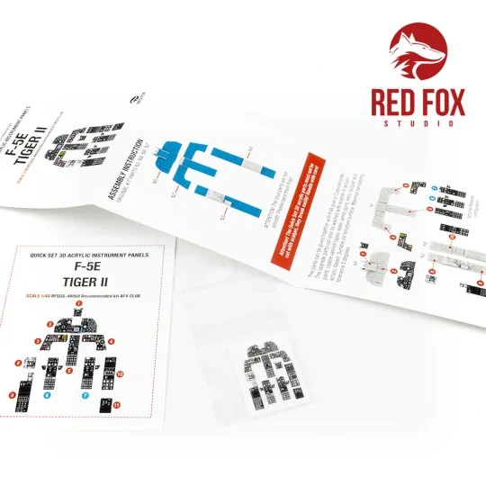 1/48 F-5E Tiger II (for AFV Club kit), 1/48 - Red Fox Studio RFSQS-...