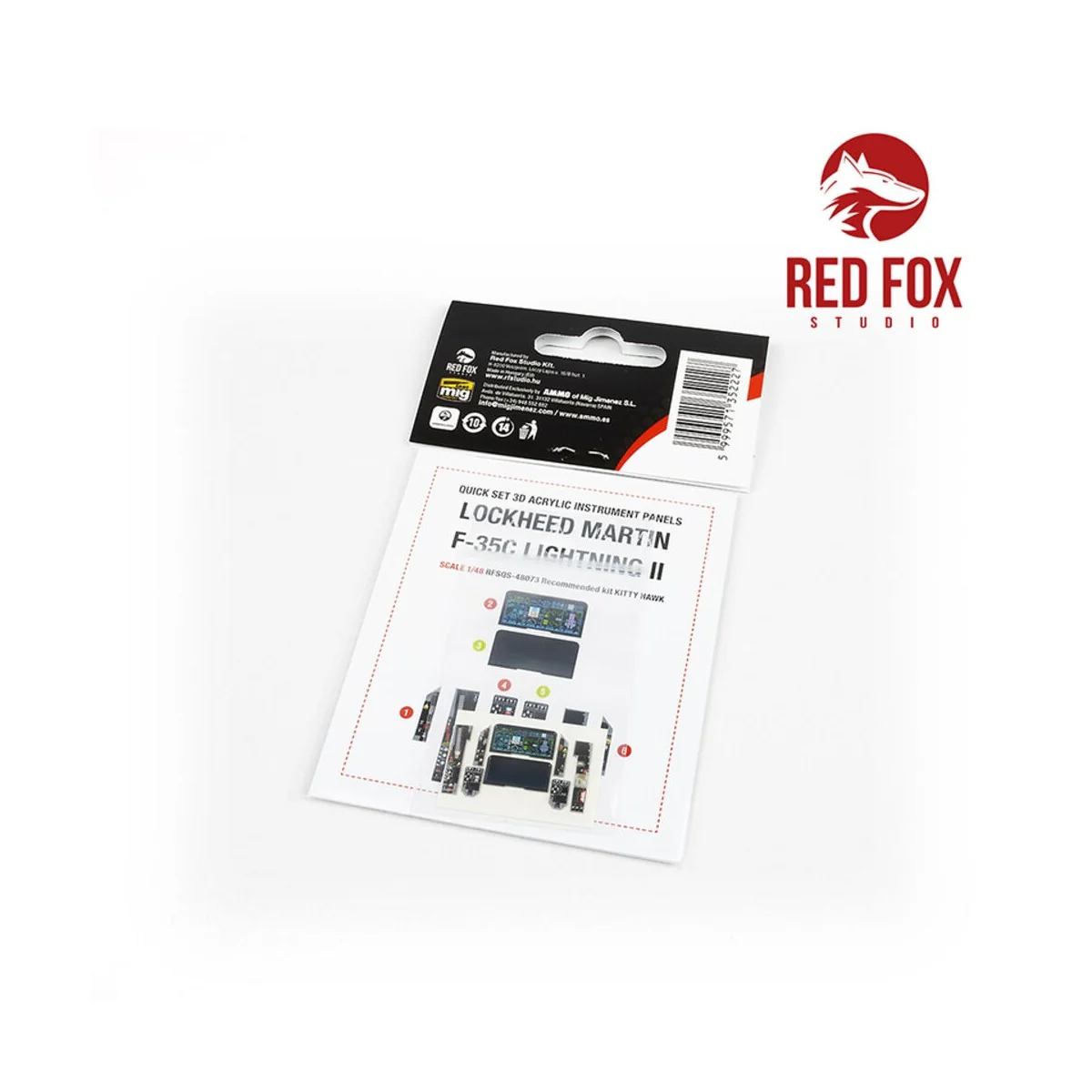 1/48 F-35C Lightning II (for Kitty Hawk kit), 1/48 - Red Fox Studio...