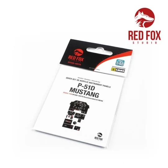 1/48 P-51D-5 Mustang (for Meng Model kit), 1/48 - Red Fox Studio RF...