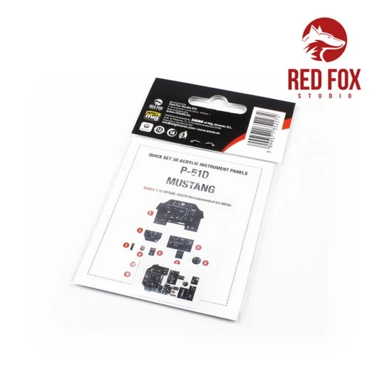 1/48 P-51D-5 Mustang (for Meng Model kit), 1/48 - Red Fox Studio RF...