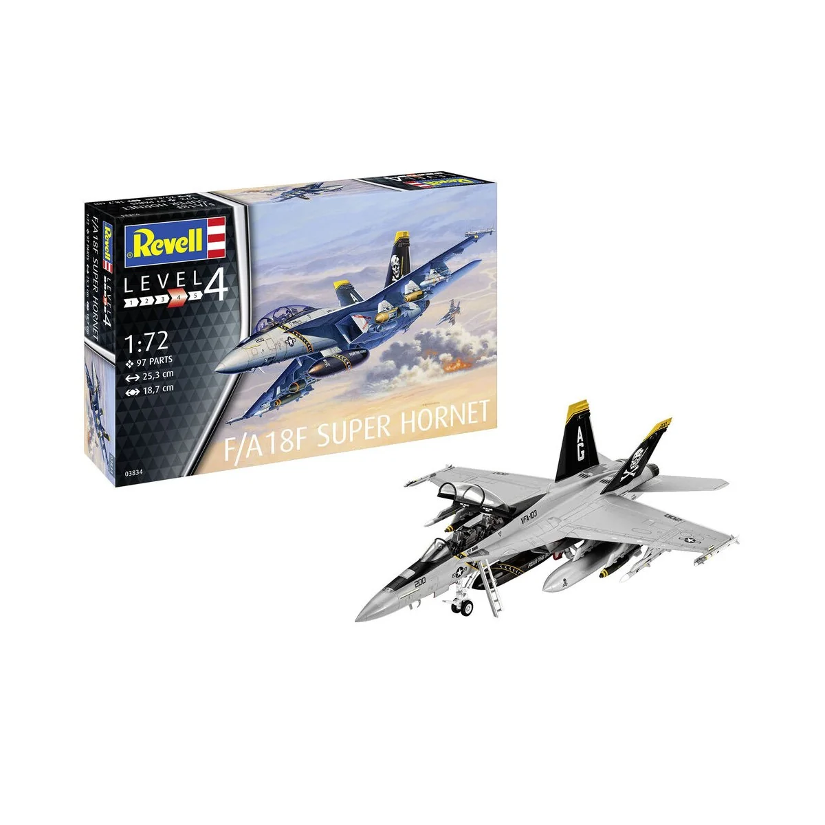 F/A-18F Super Hornet, 1/72 - Revell 3834