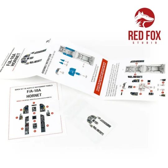 1/48 F/A-18A Hornet (for Kinetic kit), 1/48 - Red Fox Studio RFSQS-...
