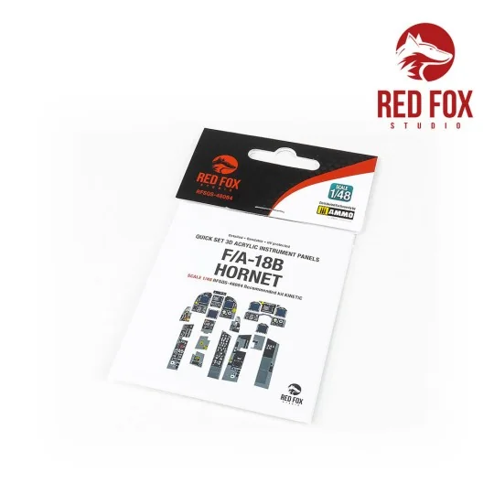 1/48 F/A-18B Hornet (for Kinetic kit), 1/48 - Red Fox Studio RFSQS-...