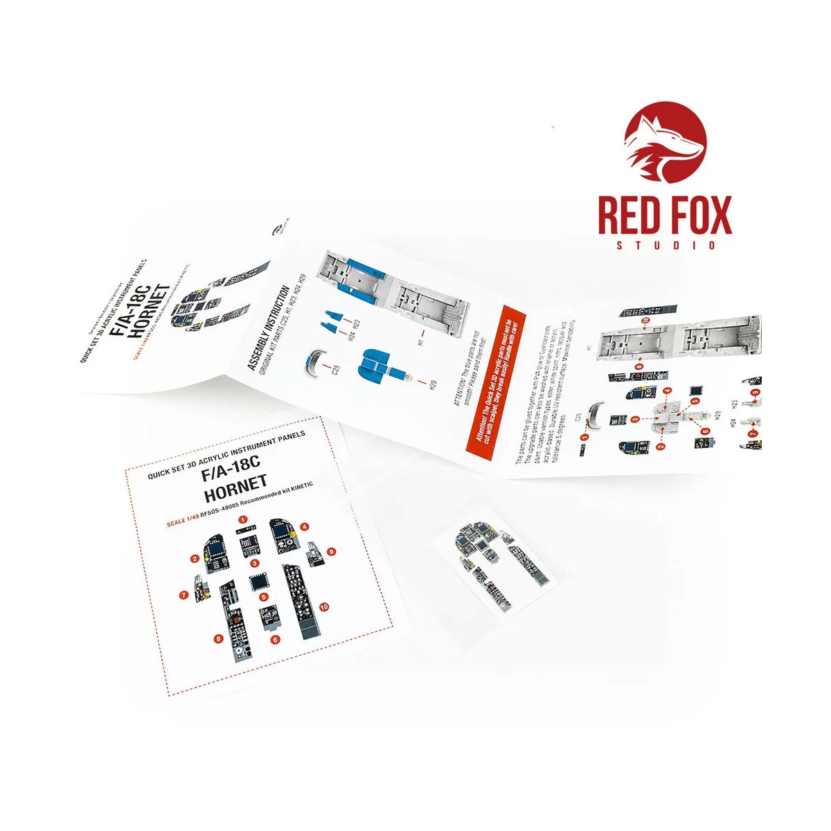 1/48 F/A-18C Hornet (for Kinetic kit), 1/48 - Red Fox Studio RFSQS-...