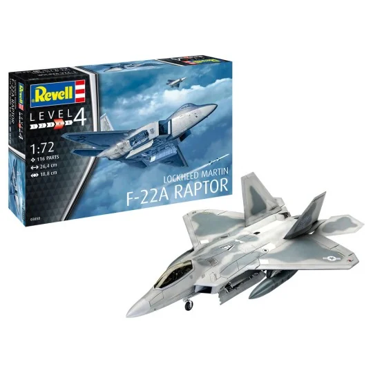Lockheed Martin F-22A Raptor, 1/72 - Revell 03858 Lockheed Martin F-22A Raptor, 1/72 - Revell 03858