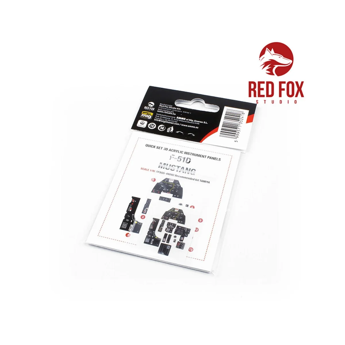 1/48 F-51D Mustang (for Tamiya kit), 1/48 - Red Fox Studio RFSQS-48092