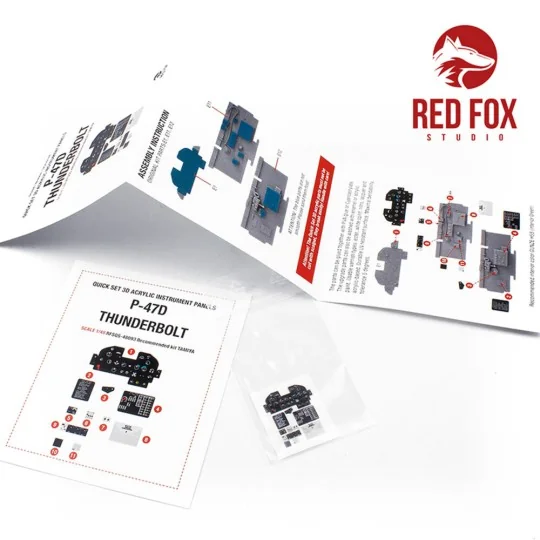 1/48 P-47D Thunderbolt (for Tamiya kit), 1/48 - Red Fox Studio RFSQ...