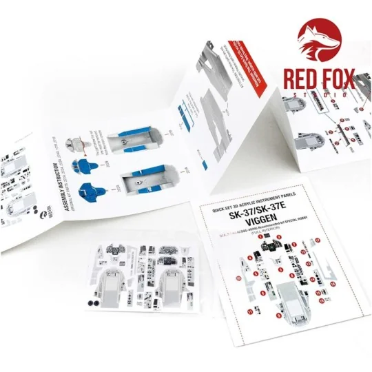 Saab SK-37/SK-37E Viggen (for Special Hobby kit), 1/48 - Red Fox St...