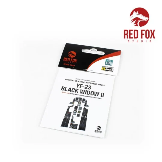 1/48 YF-23 Black Widow II (for Hobby Boss kit), 1/48 - Red Fox Stud...