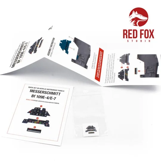 1/48 Messerschmitt Bf 109E-4/7 (for Tamiya kit), 1/48 - Red Fox Stu...